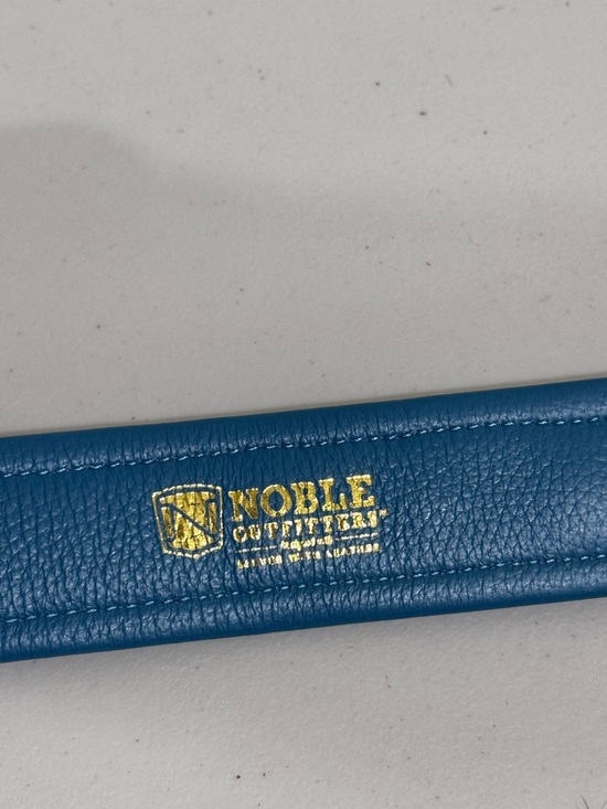 rag & bone Black Leather Belt with Blue Interior and Silver Hardware - Picture 8 of 13